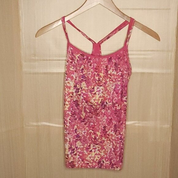 Champion Womens Pink Geometric  Athletic Tank Top Medium - Picture 1 of 5